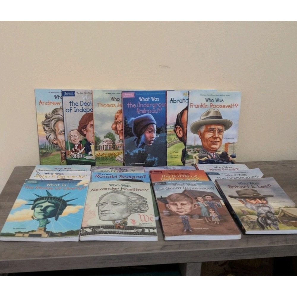 18 Who Was Biography History Books Washington Kennedy Franklin Reagan Obama